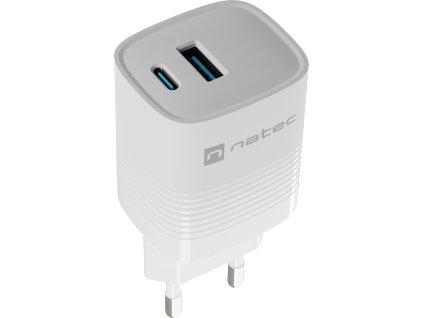 70415 universalni usb nabijecka natec ribera gan 30w 1x usb a 1x usb c bila