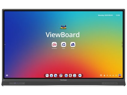 59177 viewsonic flat touch display ifp7553 75 uhd 450nits 5500 1 8g ram 128gb hdmi vga usb c rj45 x2 rs232 x1 grey