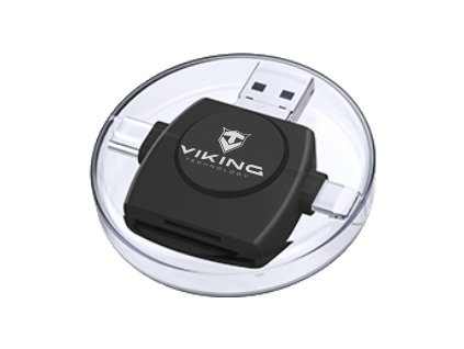 61778 viking ctecka pametovych karet v4 usb3 0 4v1 cerna