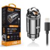68948 aligator mini nabijecka do auta power delivery 30w usb c usb a usb c kabel pro iphone ipad