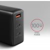 70637 1 axagon acu dpq100 gan nabijecka do site 100w 3x port usb a dual usb c pd3 0 pps qc4 apple