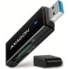 61709 axagon cre s2n usb a 3 2 gen 1 superspeed ctecka karet 2 slot lun sd microsd podpora uhs i