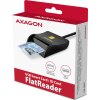 61751 5 axagon cre sm3n usb a flatreader ctecka kontaktnich karet smart card eobcanka kabel 1 3m