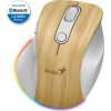 58172 genius ergo 9000s pro pine wood dualni bluetooth 2 4ghz 2400dpi bezdratova 6 tlacitek dobijeci rgb barva borovice