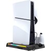 75806 3 ipega p5s006 multifunkcni nabijeci rgb stojan s chlazenim pro ps5 slim black