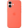 71378 iphone 16 silicone case with ms tangerine