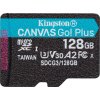 64592 2 kingston canvas go plus 128gb microsdxc uhs i v30 u3 cl10 baleni vc adapteru