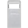 64673 kingston datatraveler micro 256gb usb 3 2 usb a stribrna