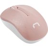 57836 3 natec opticka mys toucan 1600 dpi cestovni opticka 1 600 dpi bezdratova usb bila ruzova