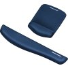 57728 2 podlozka pod mys a zapesti fellowes plushtouch modra