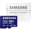 62837 samsung pro plus microsdxc 256gb sd adapter cl10 uhs i u3 a2 v30