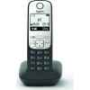 69041 siemens gigaset a690 dect gap bezdratovy telefon displej handsfree seznam 100 cisel barva cerna stribrna