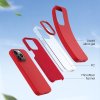 71930 1 silikonovy kryt carneval snap pro iphone 14 plus s magsafe cervena