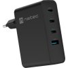 70343 6 univerzalni usb nabijecka natec gan 100w 3x usb c 1x usb a cerna