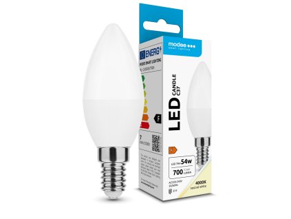 Modee Lighting LED Izzó Gyertya (Candle) 7W E14 200° 4000K (700 lumen) ERP