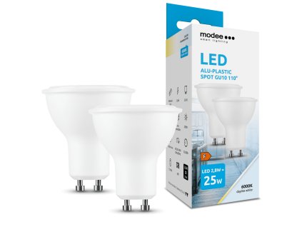 Modee Lighting LED Izzó Spot Alu-Plastic 2,8W GU10 110° 6000K (250 lumen) ERP B2