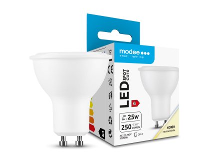 Modee Lighting LED Izzó Spot Alu-Plastic 3W GU10 110° 4000K (250 lumen) ERP