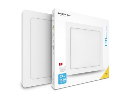 Modee Lighting LED Panel Négyzet - Felszerelhető 24W 2700K (1680 lumen)