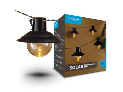 Modee Lighting LED Szolár Napelemes Dekor Lampion 10db 4,7m DS008