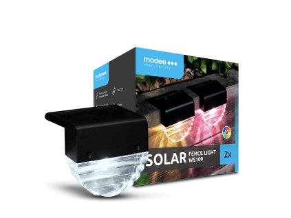 Modee Lighting LED Szolár Napelemes Fali Lámpa WS109 RGB (2db/doboz)