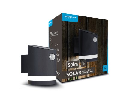 Modee Lighting LED Szolár Napelemes Fali Lámpa WS122 + sensor (50 lumen)
