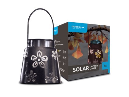 Modee Lighting LED Szolár Napelemes Lámpás LT008B (H11xD11,5cm) fekete