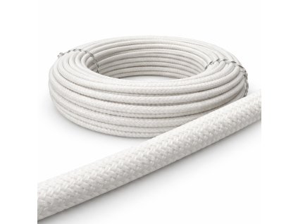 Fehér Textil Kábel – 2×0,75 mm² TRAMA