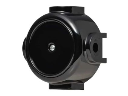 Kötődoboz (IP44 95×44) – Fekete Retro Falon Kívüli Szerelvény | Classic Line