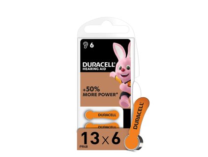 Duracell Hallókészülék Elem DA13 0%Hg (1,45V) B6