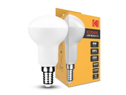 KODAK Max LED Izzó R50 6W E14 120° 2700K (520 lumen)