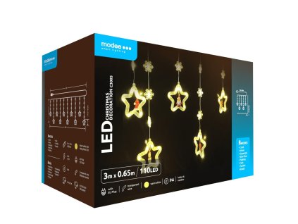 Modee Karácsonyi LED Dekoráció Adapteres C3005 (110LED/3m) warm