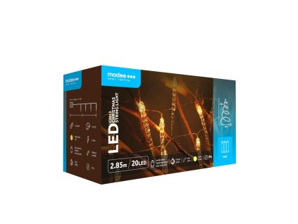 Modee Karácsonyi LED Füzér Plastic Elemes C2013 (20LED/2,85m/15cm) warm