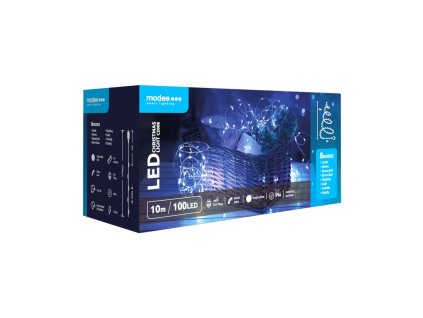 Modee Karácsonyi LED Füzér Réz Adapteres C2008 (100LED/10m/10cm) cold