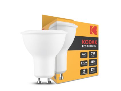 KODAK Max LED Izzó Spot Alu-Plastic 7W GU10 100° 6000K (520 lumen)