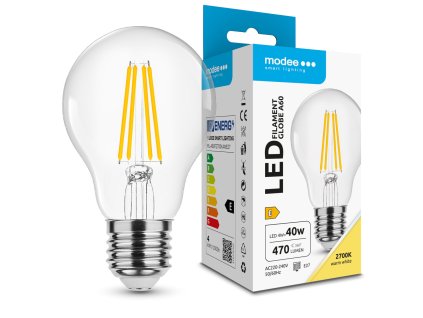 Modee LED Izzó Filament A60 4W E27 360° 2700K (470 lumen) ERP