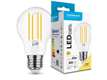 Modee LED Izzó Filament A60 7W E27 360° 2700K (806 lumen) ERP