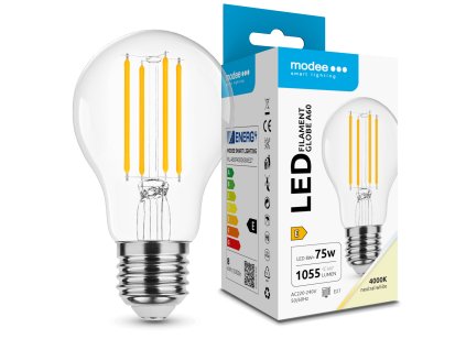 Modee LED Izzó Filament A60 8W E27 360° 4000K (1055 lumen) ERP