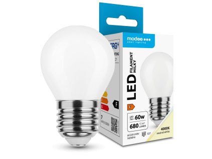 Modee LED Izzó Filament Milky G.Mini P45 7W E27 360° 4000K (680 lumen) ERP