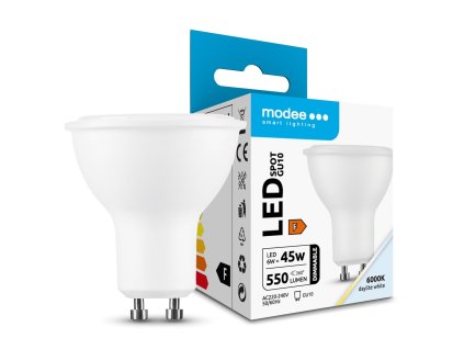 Modee LED Izzó Spot Alu-Plastic 6W GU10 110° 6000K (550 lumen) dimm. ERP