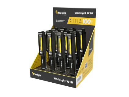 Technik Elemlámpa W10 (3xAAA/nem tartozék) COB (100 lumen) 12db/display