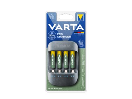 VARTA Akkutöltő ECO + 4x800mAh R2U AAA (AA/AAA)