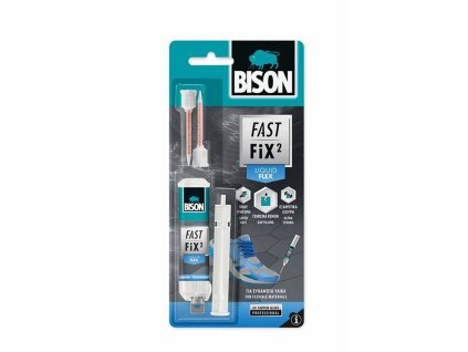 BISON Fast Fix Liquid Flex Kétkomponensű Extra Erős Ragasztó, 10ml