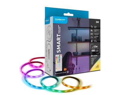 Modee LED Smart (Remote) Szalag 12W IP20 +sensor 2700K+RGB (480 lumen) 3M