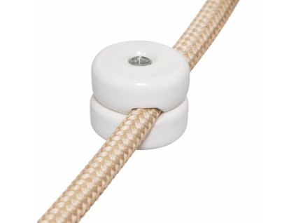 Kábelrögzítő – Porcelán – Fehér Ceramicon