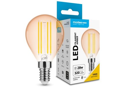 Modee LED Izzó Filament Amber Globe Mini G45 4W E14 320° 1800K (360 lumen)