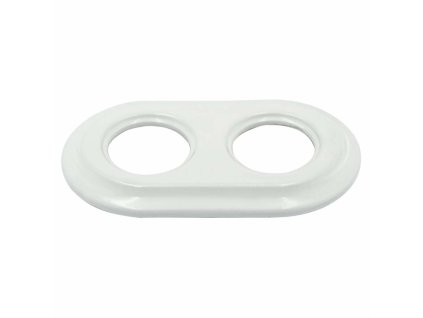 Fehér porcelán kettes sorolókeret süllyesztett porcelánszerelvényekhez