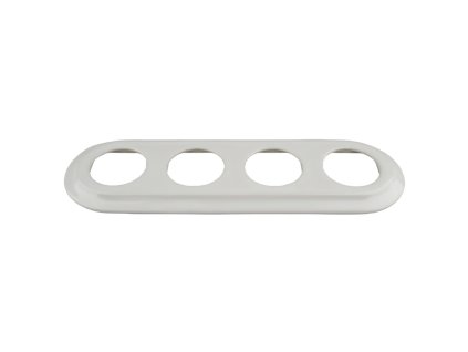 Fehér porcelán négyes sorolókeret süllyesztett porcelánszerelvényekhez