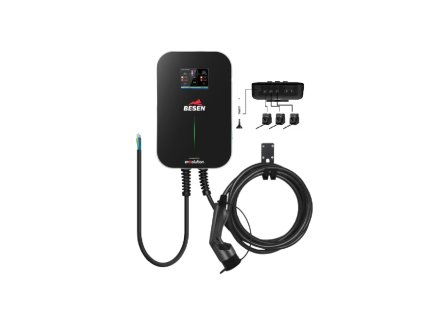 Besen WALLBOX RED Hálózatfigyelős elektromos autó fali töltő | 11 kW – 3x16A | 6m – Type 2 | DLB – BASIC