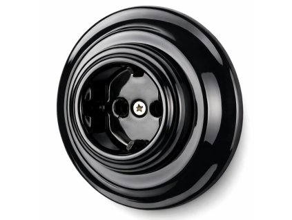 1 Fekete Konnektor – Fekete Porcelán Kerettel Ceramicon