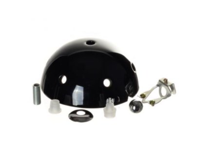 Fekete porcelán rozetta (2)